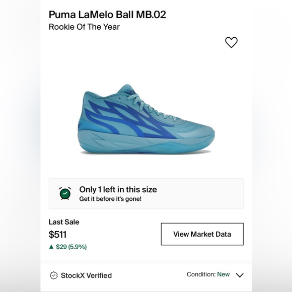 Puma LaMelo Ball Rookie Of The Year size:5.5y/37.5eur slightly used with new box - Picture 12 of 12